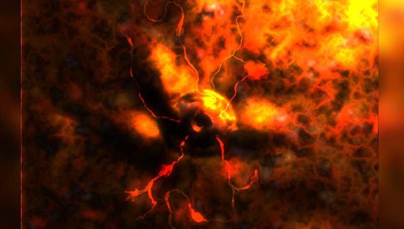 3D Game Texture Art - Top of Volcano