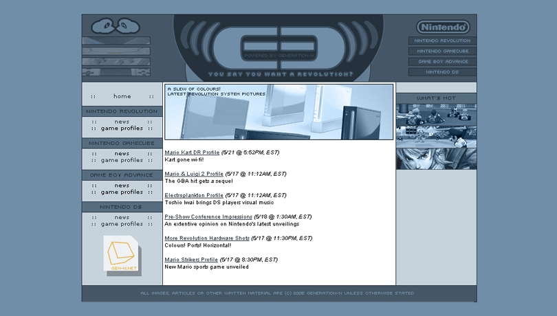 Website - E3 2005